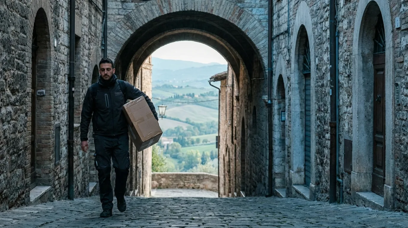 Corriere ritira un hard disk per il recupero dati a Perugia in Umbria