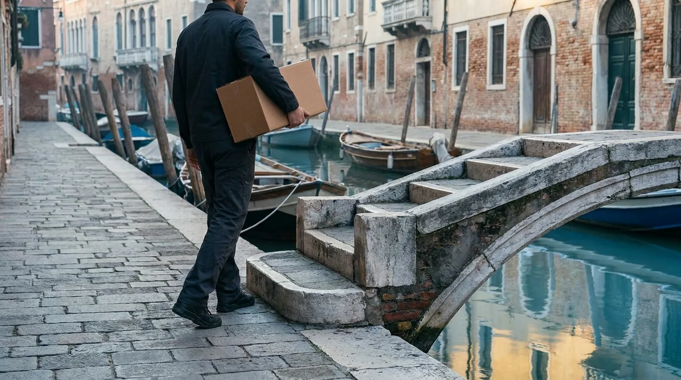 Corriere ritira i dischi di un NAS per il recupero dati a Venezia in Veneto